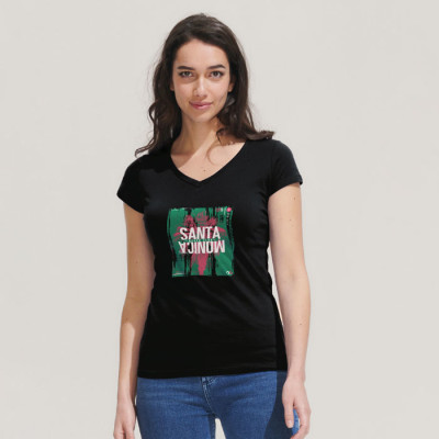 Women's Fitted V-Neck...