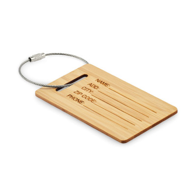 Natural Bamboo Luggage Tag...