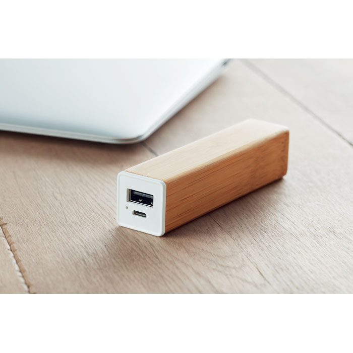 Power Bank Bamboo 2200 MAh - Powerbam