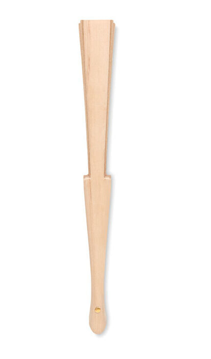 Wood Hand Fan With Cork Fabric - Fanny Cork