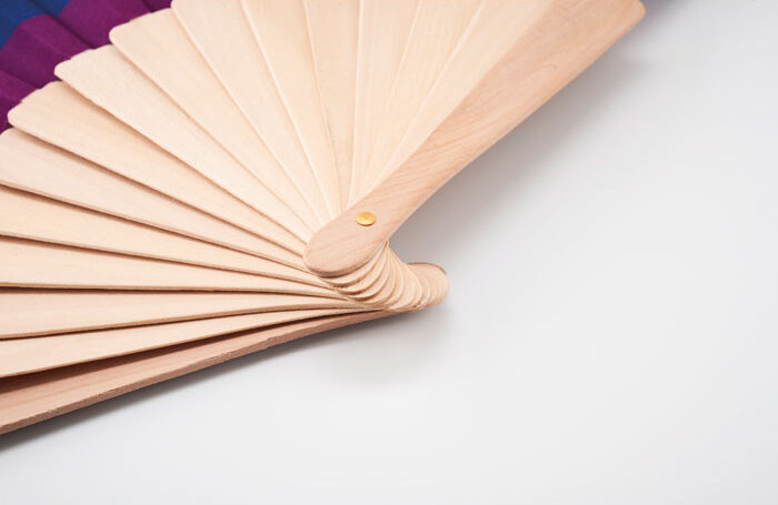 Rainbow Wooden Hand Fan - Bowfan