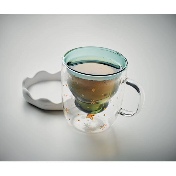 Taza Borosilicato Doble Pared - Verde