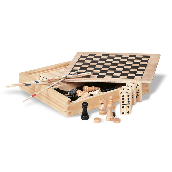 Wooden Box 4 Games  - Trikes