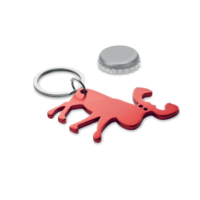 Recycled Aluminium Key Ring - Bottle Popper